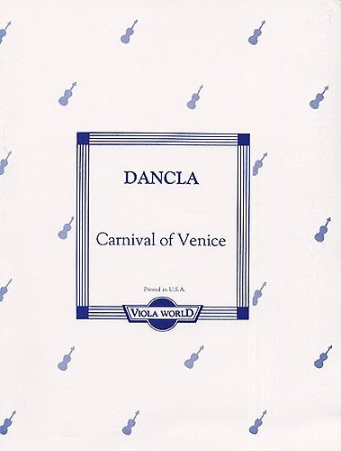 Charles Dancla: Carnival In Venice