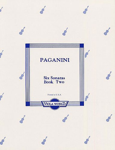 Niccolo Paganini: Six Sonatas Book 2 (4-6)