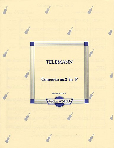 Georg Philipp Telemann: Concerto No.3 In F For 4 Violas (Score/Parts)