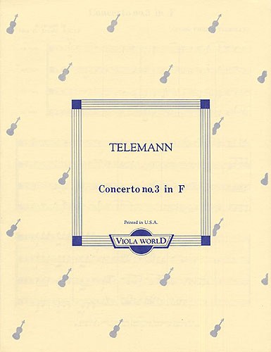 Georg Philipp Telemann: Concerto No.3 In F For 4 Violas (Score/Parts)