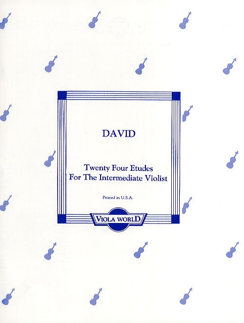 David: Twenty Four Etudes For The Intermediate Violist