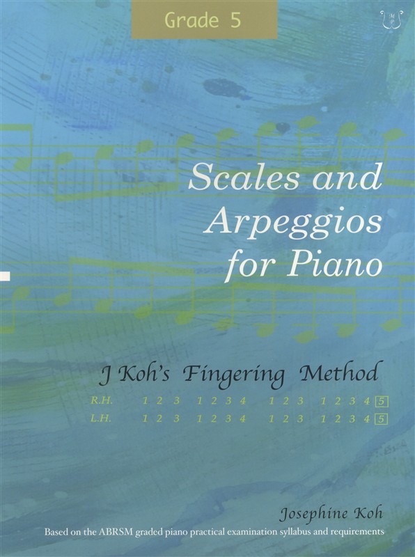 Josephine Koh: Scales And Arpeggios For Piano - Fingering Method (Grade 5)