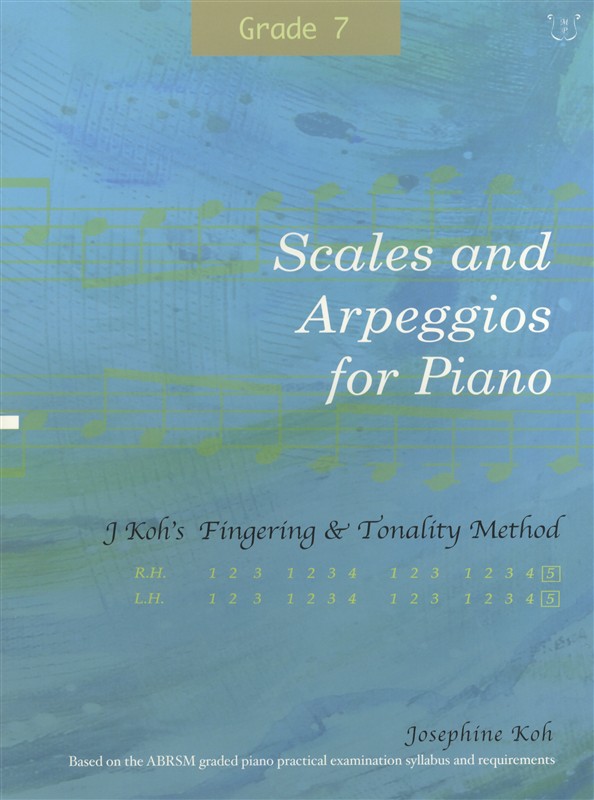 Josephine Koh: Scales And Arpeggios For Piano - Fingering Method (Grade 7)