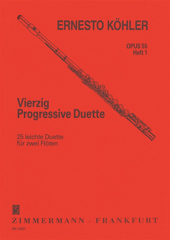 Ernesto Kohler: Vierzig Progressive Duette Op. 55 Heft 1