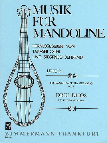 Giovanni Battista Gervasio: Three Duos For Two Mandolins Op.5