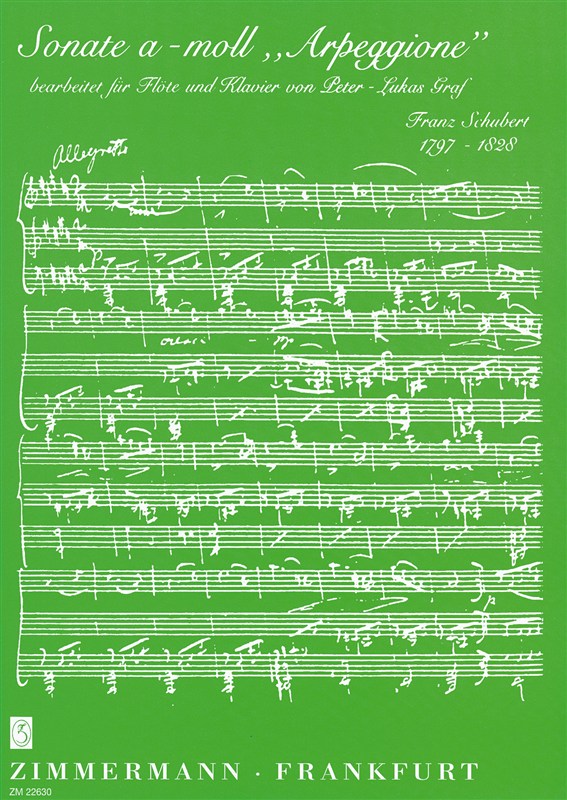 Franz Schubert: Sonata In A Minor 'Arpeggione' (Flute/Piano)