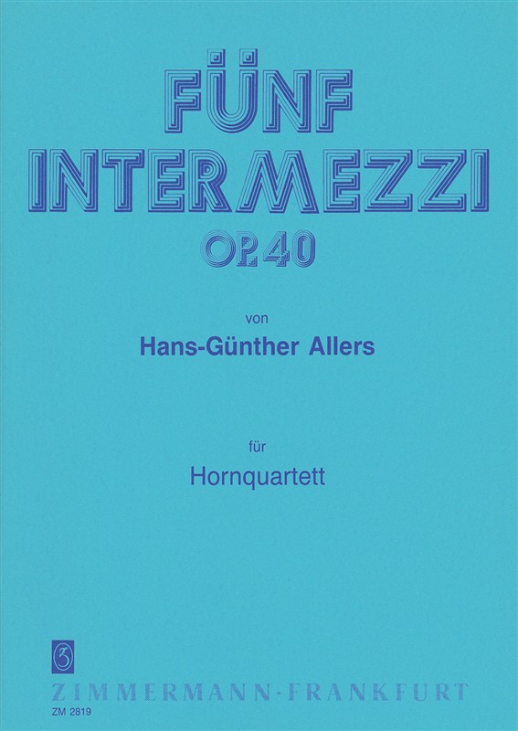 Allers: 5 Intermezzi Op 40