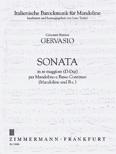 Gervasio: Sonata D Major