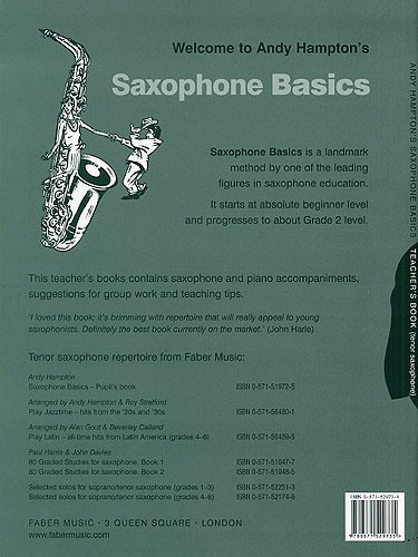 Andy Hampton: Tenor Saxophone Basics (Teacher's Book)