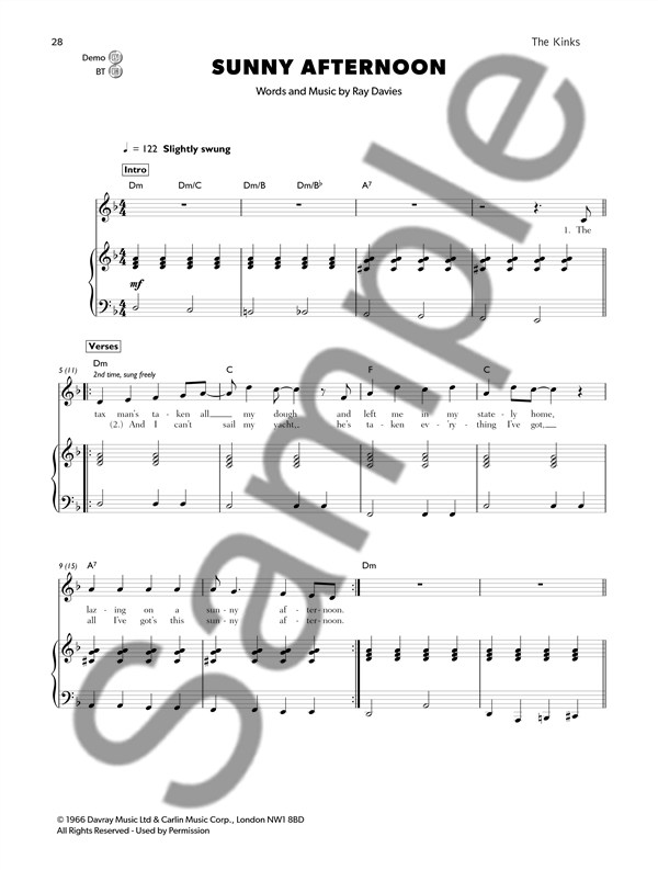The Faber Graded Rock & Pop Series: Vocals Songbook (Grade 2-3)