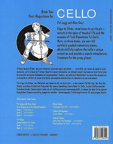 Patt Legg/Alan Gout: First Repertoire For Cello Book 2