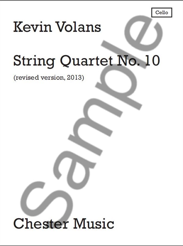 Kevin Volans: String Quartet No.10- Parts
