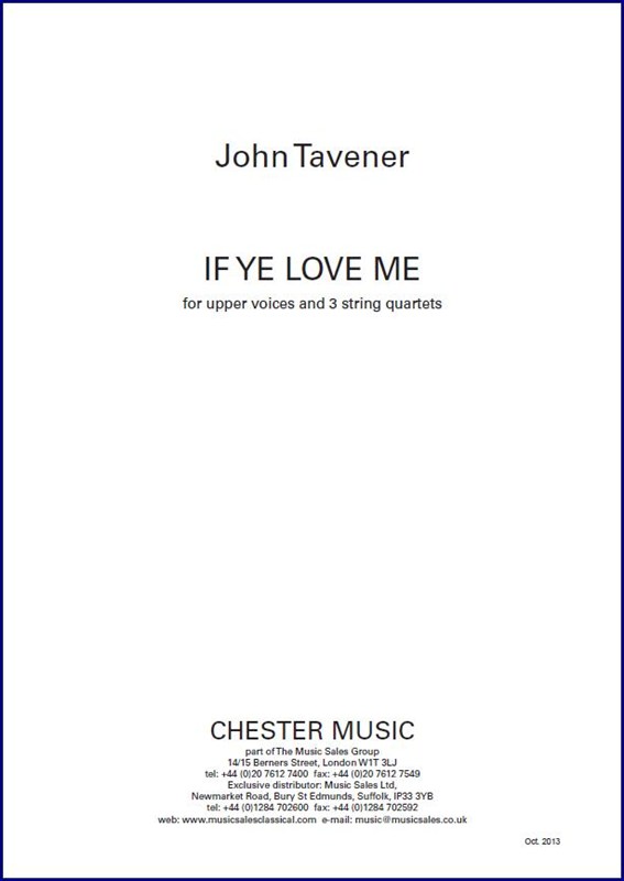 John Tavener: If Ye Love Me (Full Score)