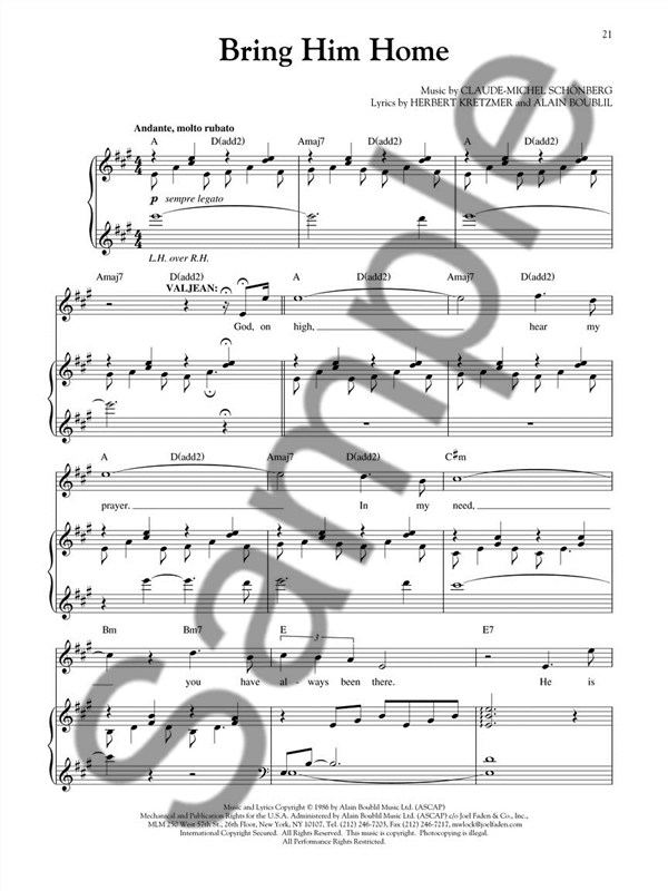 Broadway Singer's Edition: Les Misérables
