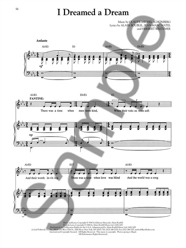Broadway Singer's Edition: Les Misérables