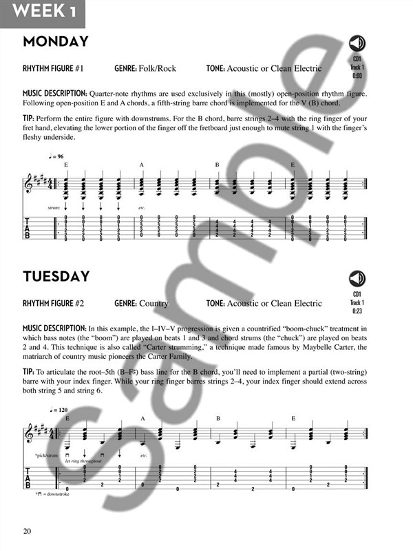 Rhythm Guitar 365: Daily Exercises For Developing, Improving And Maintaining Rhy