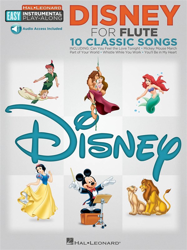 Flute Easy Instrumental Play-Along: Disney