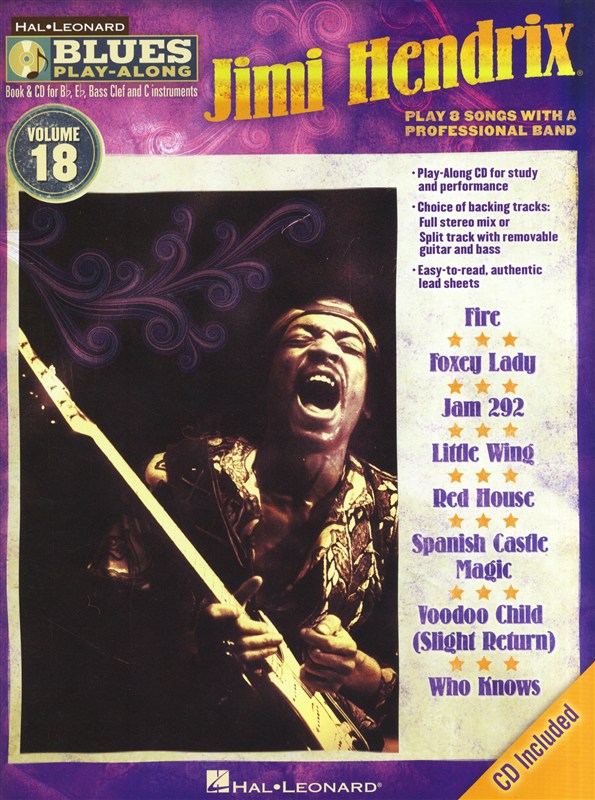 Jimi Hendrix: Blues Play-Along - Volume 18