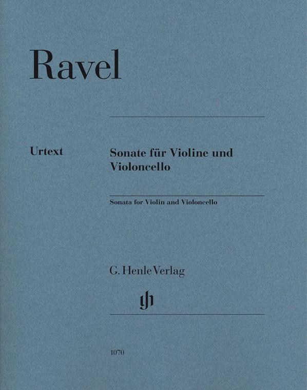 Maurice Ravel: Sonata For Violin And Violoncello