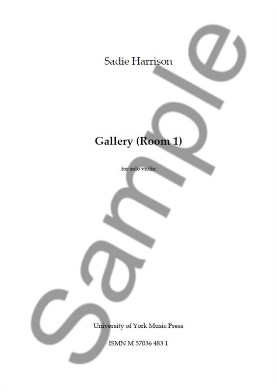 Sadie Harrison: Gallery (Room 1)- For Solo Violin
