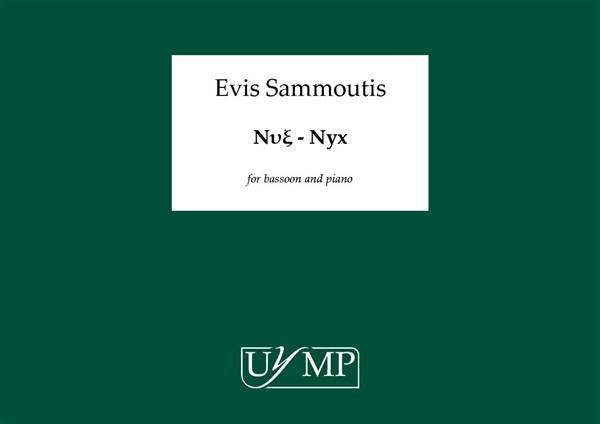 Evis Sammoutis: 'Νυξ - Nyx' (Score And Parts)