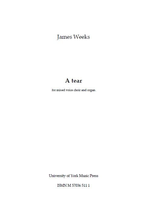 James Weeks: A Tear