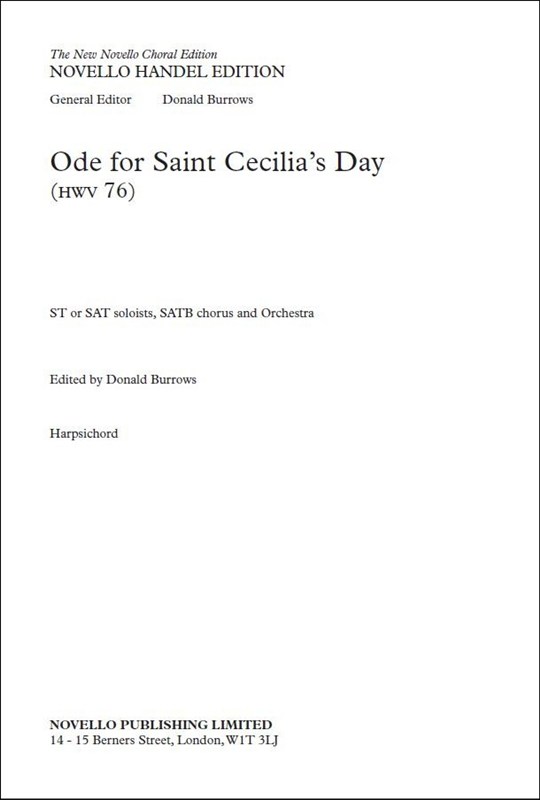 Ode For Saint Cecilia's Day (Harpsichord)