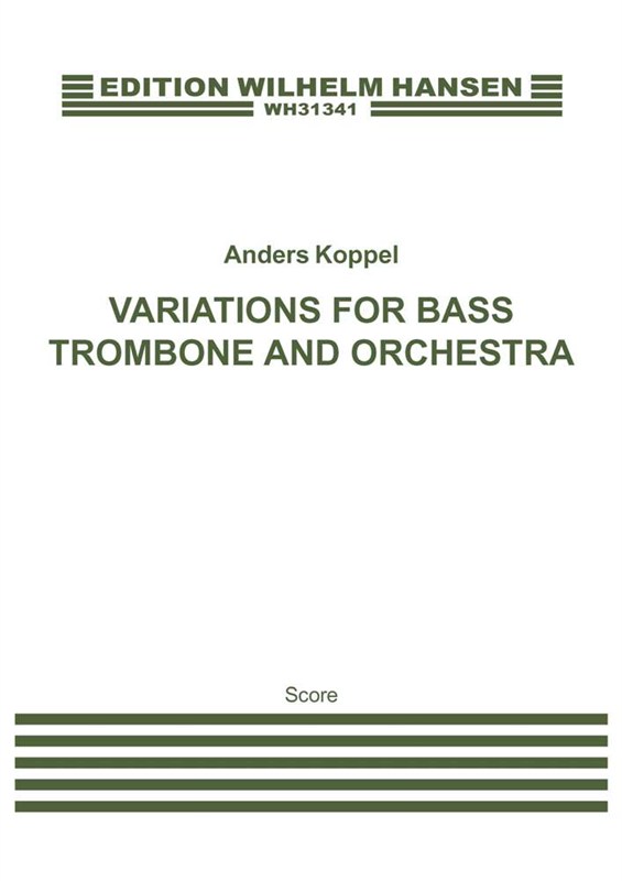 Koppel: Variations For Bass Trombone And Orchestra (Score)