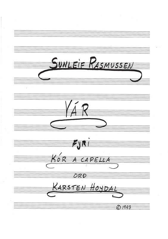 Sunleif Rasmussen: Vár ('Spring')