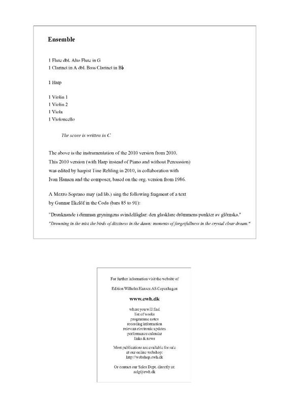 Per Nørgård Prelude To Breaking (Score) Vers. 2010