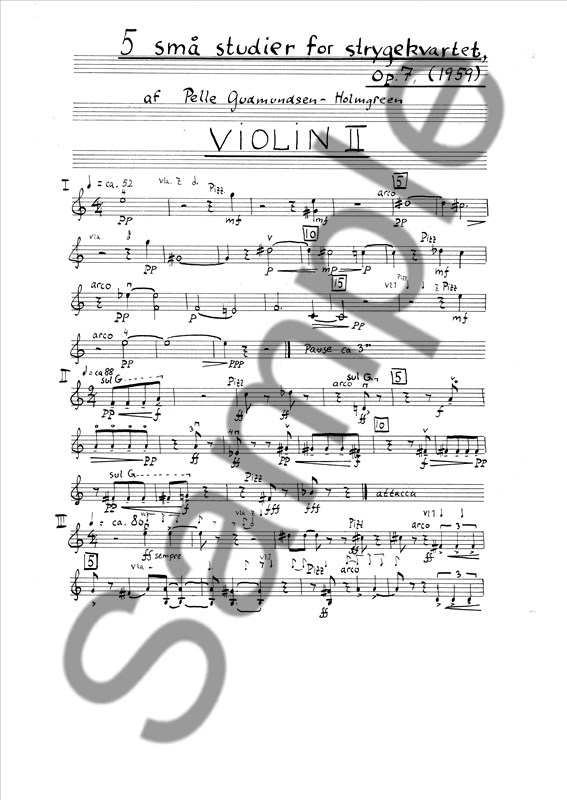 Pelle Gudmundsen - Holmgreen: String Quartet No.6