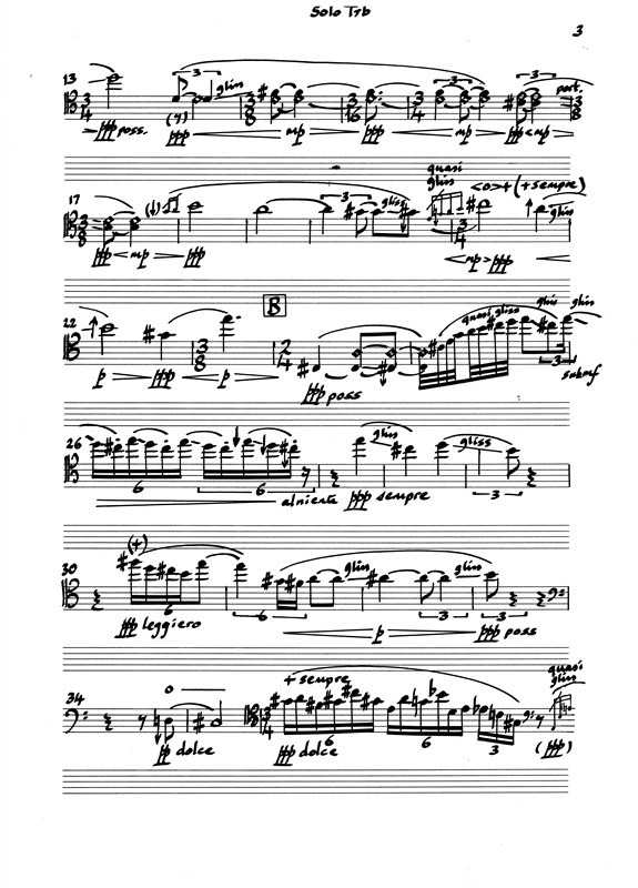 Bent Sørensen: Birds And Bells (Solo trombone)