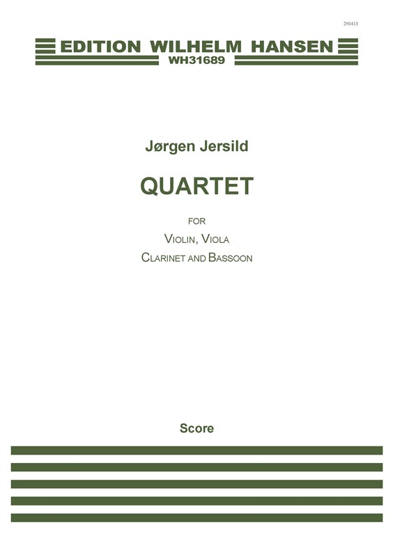 Jrgen Jersild: Quartet (Score)