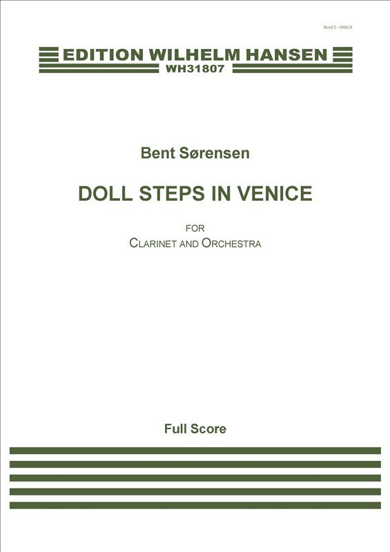 Bent Srensen: Doll Steps In Venice (Full Score)