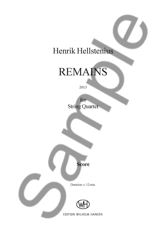Hellstenius: Remains