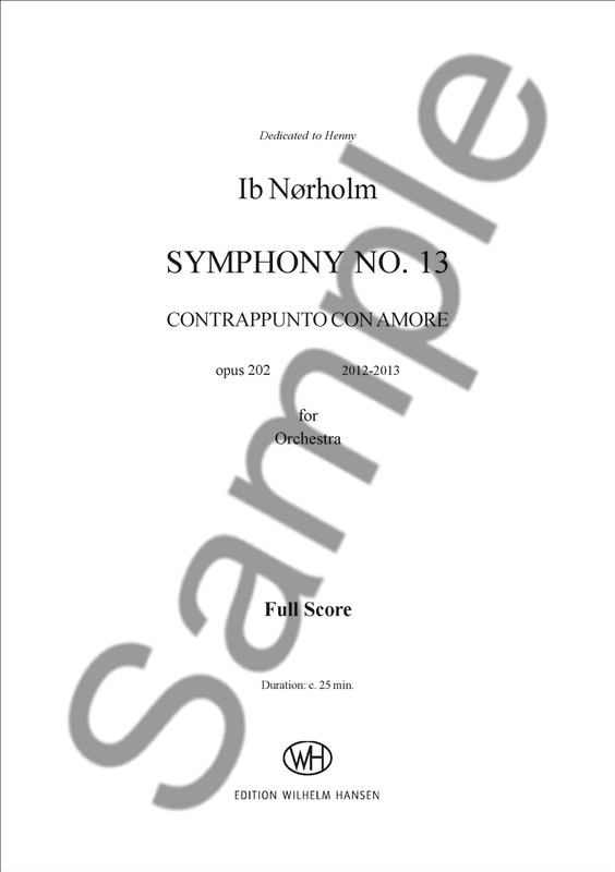 Ib Nrholm: Symphony No. 13