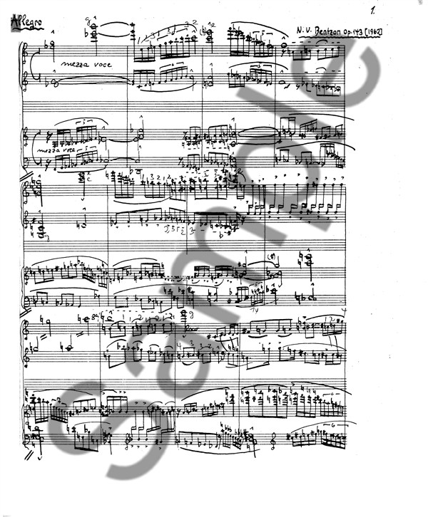 Niels Viggo Bentzon: Sonatine Op.143 For 2 Klaverer