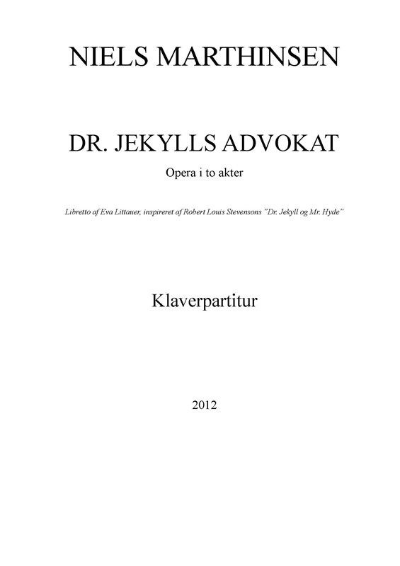 Niels Marthinsen: Dr. Jekylls Advokat (Parts)