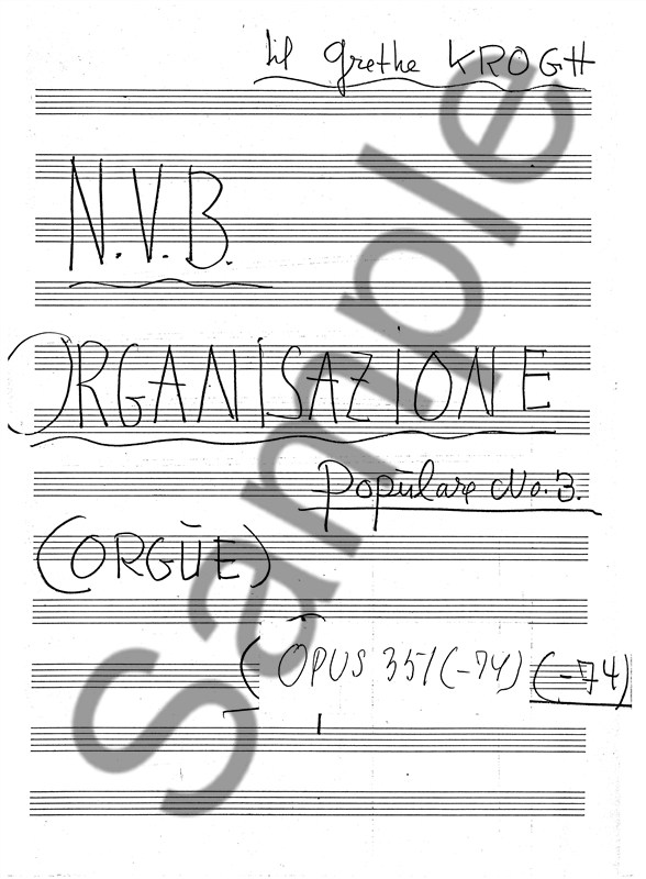 Organisazione Populare Nr.3 Op. 351