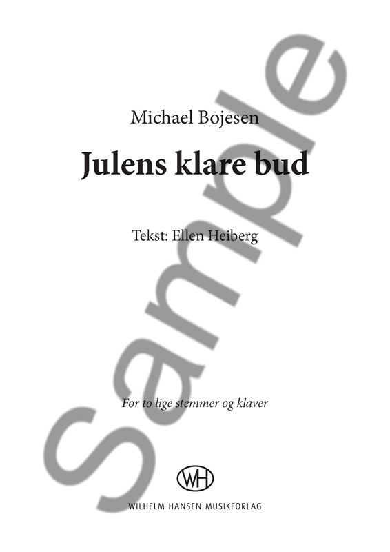 Michael Bojesen: Julens Klare Bud