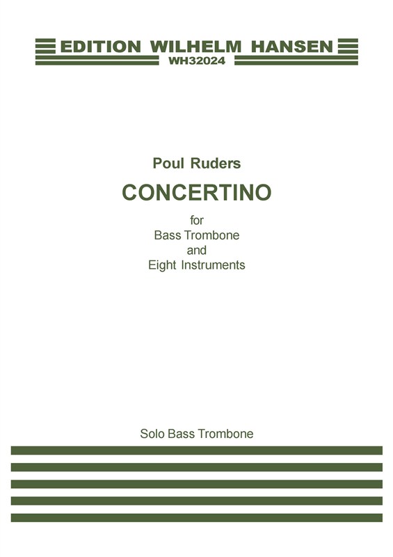 Poul Ruders: Concertino (Part) Bass Trombone Solo