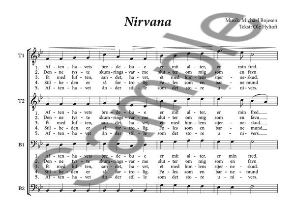 Michael Bojesen: Nirvana (TTBB)