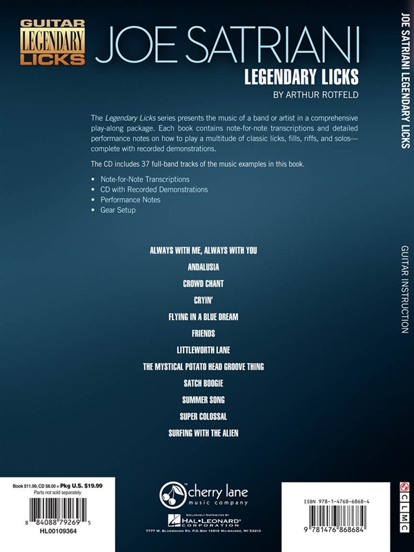 Joe Satriani: Legendary Licks