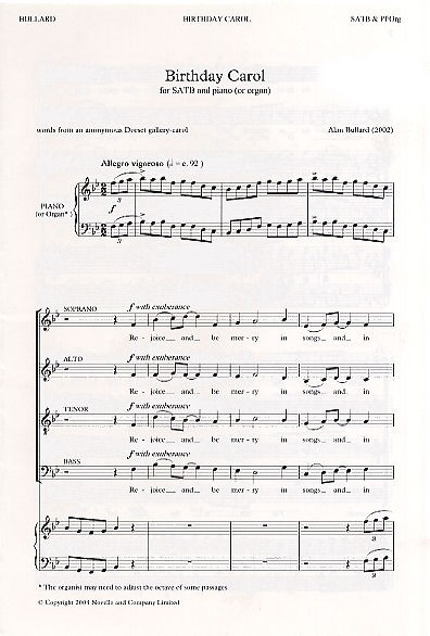 Alan Bullard: Birthday Carol