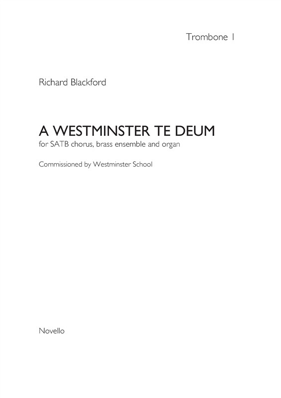 Richard Blackford: A Westminster Te Deum