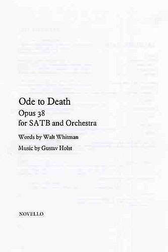 Gustav Holst: Ode To Death Op.38 (Vocal Score)