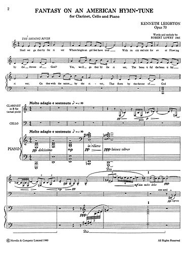 Kenneth Leighton: Fantasy On An American Hymn Tune Op.70