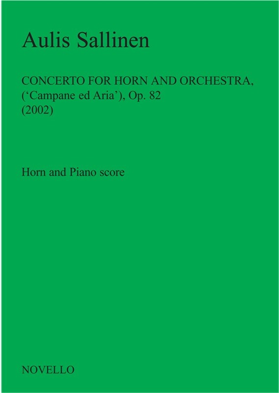 Aulis Sallinen: Horn Concerto (Horn/Piano Reduction)