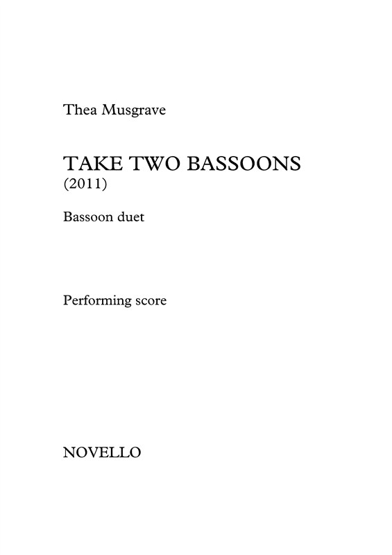 Thea Musgrave: Take Two Bassoons (Bassoon Duet)