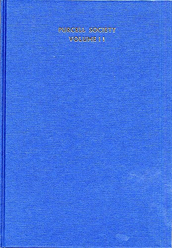 Purcell Society Volume 11 - Birthday Odes For Queen Mary Part 1 (Cloth Bound)